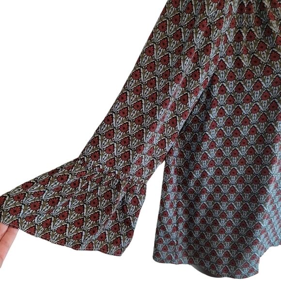 Loft bell sleeve bohemian peasant top size Medium - Picture 3 of 6